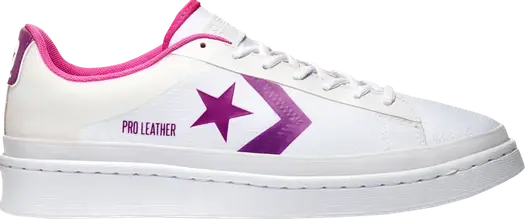 Кроссовки Converse Pro Leather Low Miami Vibez - Nightfall Violet, белый