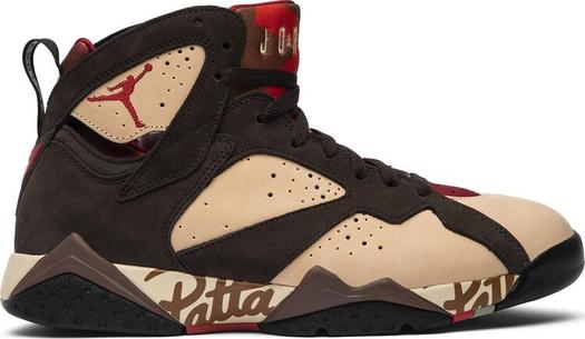Кроссовки Patta x Air Jordan 7 Retro OG SP Shimmer, коричневый