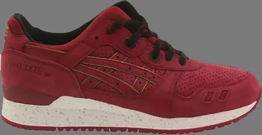 Кроссовки gel lyte 3 'burgundy' Asics, красный