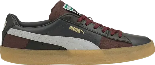 Кроссовки Puma Suede Crepe Patch - Fudge Grey Violet, черный