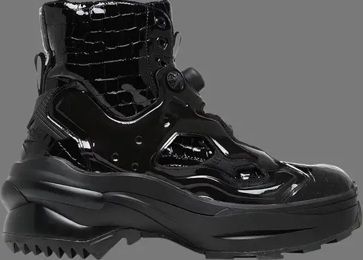 Кроссовки maison margiela x instapump fury tabi 'black' Reebok, черный