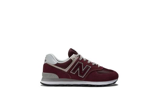 Бордовые кроссовки New Balance 574