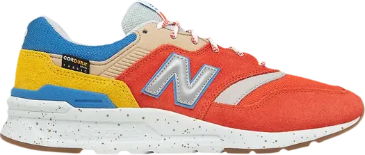 Кроссовки New Balance 997H 'Energy Red Atomic Yellow', красный