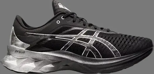 Кроссовки novablast 'black pure silver' Asics, черный