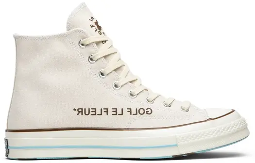Кроссовки Converse Golf Le Fleur x Chuck 70 Hi Parchment Canvas, кремовый