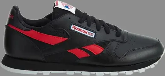 Кроссовки classic leather so sneaker big kids 'black red blue' Reebok, черный