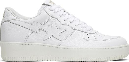 Кроссовки Ronnie Fieg x Bapesta Low White, белый