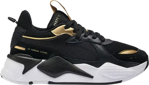 Кроссовки Puma RS-X Jr Trophy - Gold, черный