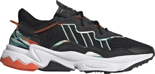 Кроссовки Adidas Ozweego 'Tropical Print', черный