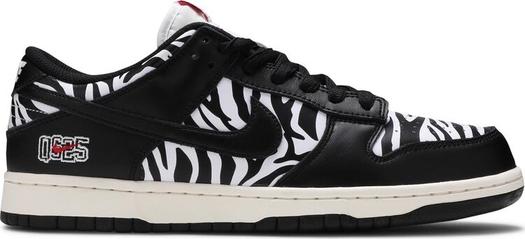Кроссовки Nike Quartersnacks x Dunk Low SB 'Little Debbie’s Zebra Cakes', черный