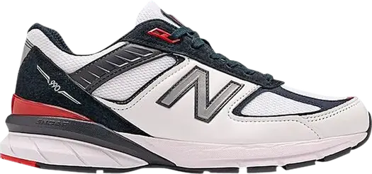 Кроссовки New Balance 990v5, белый/красный/темно-синий