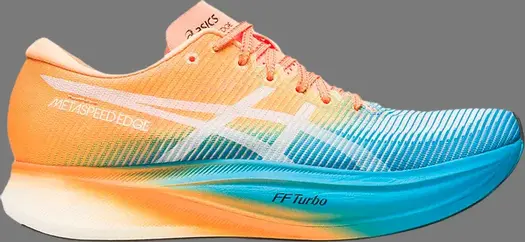 Кроссовки metaspeed edge+ 'island blue orange pop' Asics, апельсин