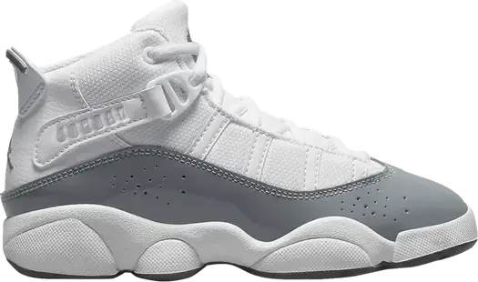 Кроссовки Jordan 6 Rings PS White Cool Grey, белый