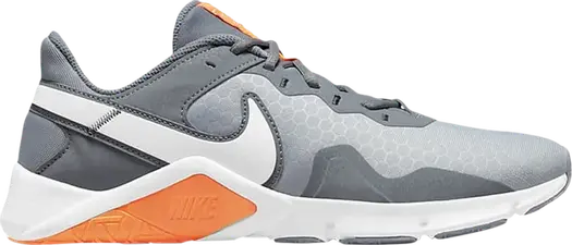 Кроссовки Nike Legend Essential 2 'Wolf Grey Total Orange', серый