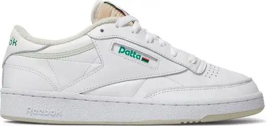 Кроссовки patta x club c 85 'white cool sage' Reebok, белый