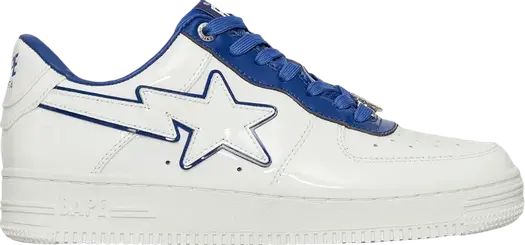 Кроссовки Bapesta #8 M1 White Navy, белый
