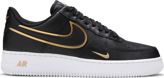 Кроссовки Nike Air Force 1 '07 LV8 'Metallic Swoosh Pack - Black', черный