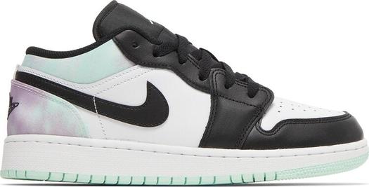 Кроссовки Air Jordan 1 Low SE GS Tie Dye, белый