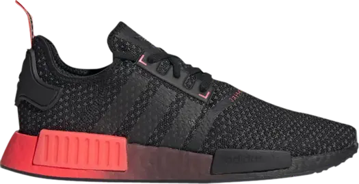 Кроссовки Adidas NMD_R1 Knit 'Black Signal Pink', черный