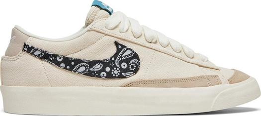Кроссовки Nike Blazer Low '77 Vintage 'Paisley Swoosh', кремовый