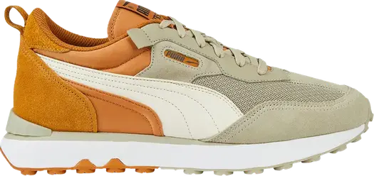 Кроссовки Puma Rider FV Colorblock - Pebble Grey Desert Tan, серый