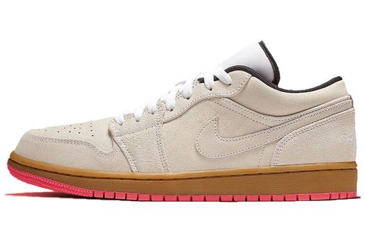 Кроссовки Jordan 1 Low White Gum Hyper Pink