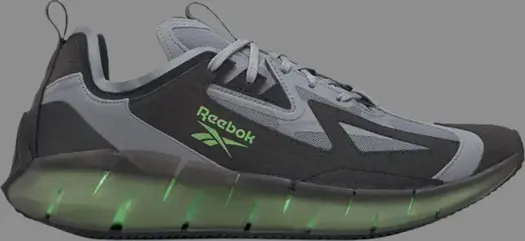 Кроссовки zig kinetica concept type 2 'cold grey solar green' Reebok, серый