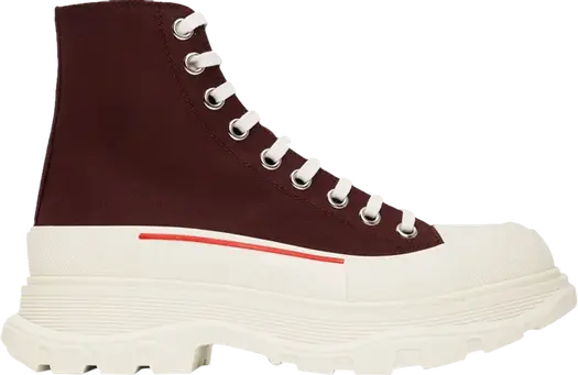 Кроссовки Alexander McQueen Tread Slick Boot Choco, красный