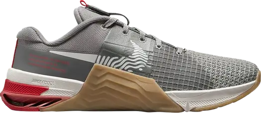 Кроссовки Nike Metcon 8 'Flat Pewter Light Crimson', серый