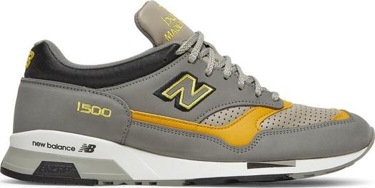 Кроссовки New Balance 1500 Made in England 'Grey Yellow', серый