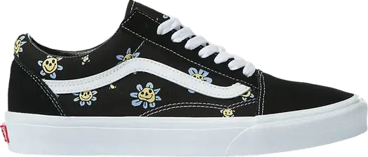 Кроссовки Vans Old Skool Trippy Grin Floral, черный