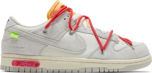 Кроссовки Nike Off-White x Dunk Low 'Lot 40 of 50', белый
