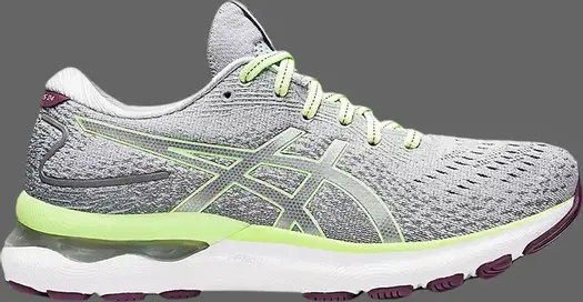 Кроссовки wmns gel nimbus 24 'piedmont grey lime green' Asics, серый