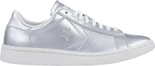 Кроссовки Converse Wmns Pro Leather Low Silver, серебряный