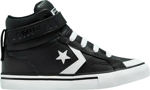 Кроссовки Converse Pro Blaze Strap Leather High PS Black White, черный