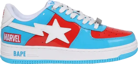 Кроссовки Marvel x Bapesta Captain America, синий