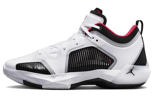 Air Jordan 37 Low PF, «Белый/Черный-Красная Сирена»