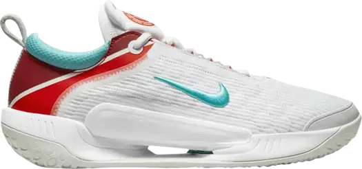 Кроссовки Nike NikeCourt Zoom NXT 'White Habanero Red Washed Teal', белый