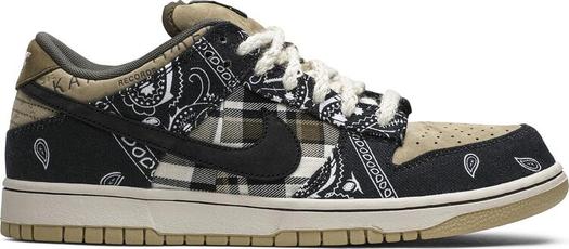 Кроссовки Nike Travis Scott x Dunk Low Premium QS SB 'Cactus Jack', черный