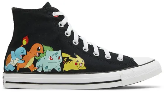 Кроссовки Converse Pokemon x Chuck Taylor All Star High First Partners, черный