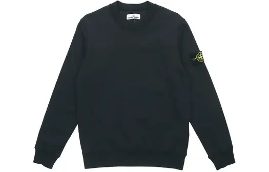 Мужской свитшот Stone Island Garment Dyed Crew, темно-синий