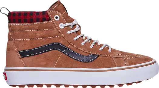 Кроссовки Vans Sk8-Hi MTE-1 Plaid Brown, коричневый
