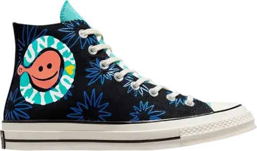 Кроссовки Converse Chuck 70 High Sunny Floral, черный