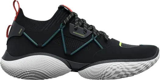 Кроссовки Curry Flow Cozy Black Electric Tangerine, черный