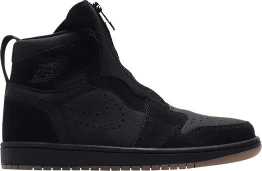 Кроссовки Air Jordan 1 Retro High Zip Black Gum, черный