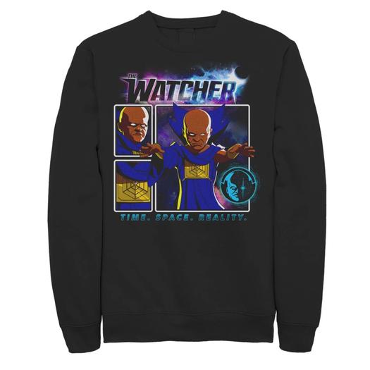Мужской свитшот с вставками в виде комиксов Marvel What If The Watcher Licensed Character