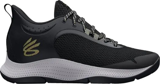 Кроссовки Under Armour Curry 3Z6 Black Metallic Gold, серый