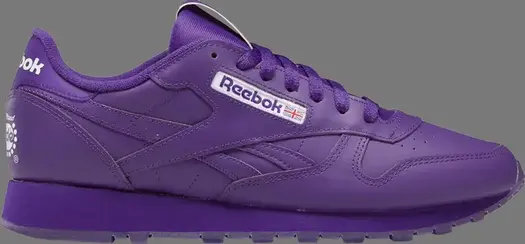 Кроссовки popsicle x classic leather 'purple emperor' Reebok, фиолетовый