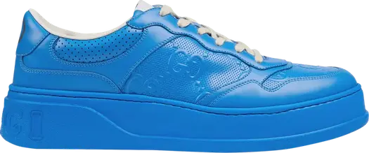 Кроссовки Gucci GG Sneaker Bright Blue Embossed, синий