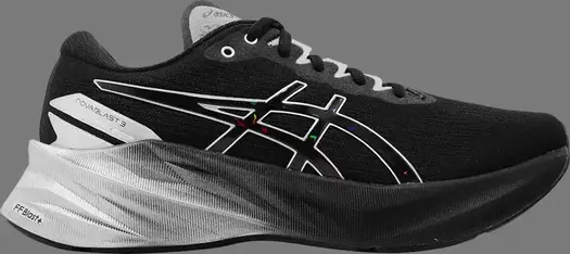 Кроссовки novablast 3 platinum 'black white' Asics, черный